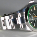 - VERKAUFT - Rolex Oyster Perpetual MILGAUSS, Saphir - Glas grün, 40 mm